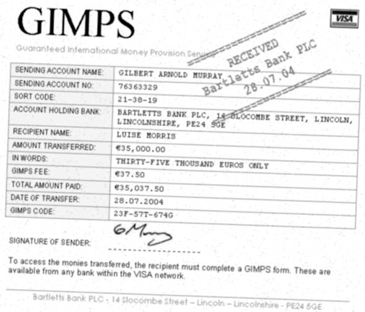 A forged GIMPS receipt